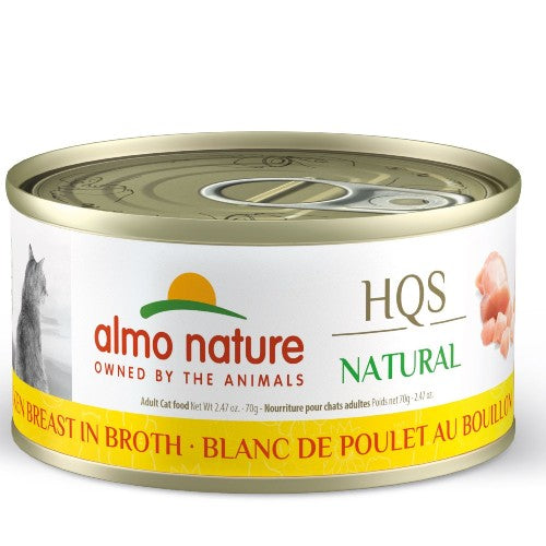 Almo Nature HQS Natural chat - Blanc de poulet au bouillon