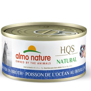 Almo Nature HQS Natural chat - Poisson de l'océan au bouillon 70 gr