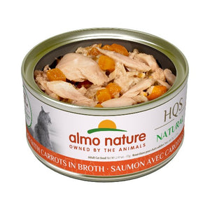 Almo Nature HQS Natural chat - Saumon et carottes au bouillon 70 gr