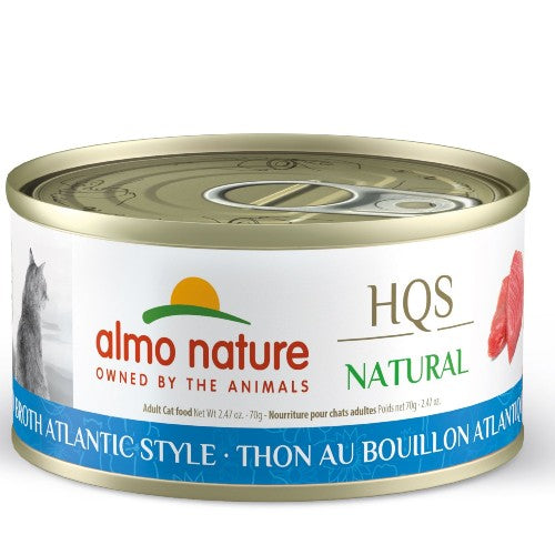 Almo Nature HQS Natural chat - Thon au bouillon atlantique