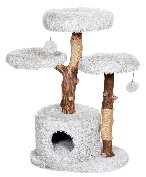 BUD'Z arbre à chat Savana avec 3 perchoirs et cachette