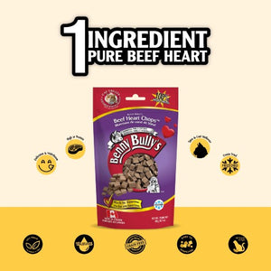 Benny Bully's Gâteries pour chat - Morceaux de coeur de boeuf 20 gr