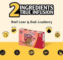 Charger l&#39;image dans la galerie, Benny Bully&#39;s Gâteries pour chat - Smart Packs Mini - Foie de boeuf avec canneberge 18 gr
