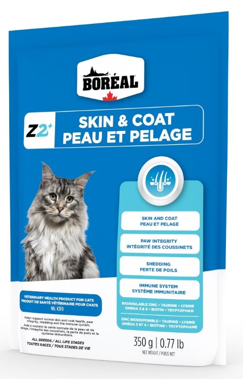 Boréal Zinpro Z2+ Suppléments de zinc pour chat - Formule peau et pelage pour chat 350 gr