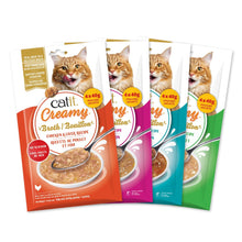 Charger l'image dans la galerie, Bouillon Catit Creamy au poulet et foie - Paquet de 4 x 40 gr
