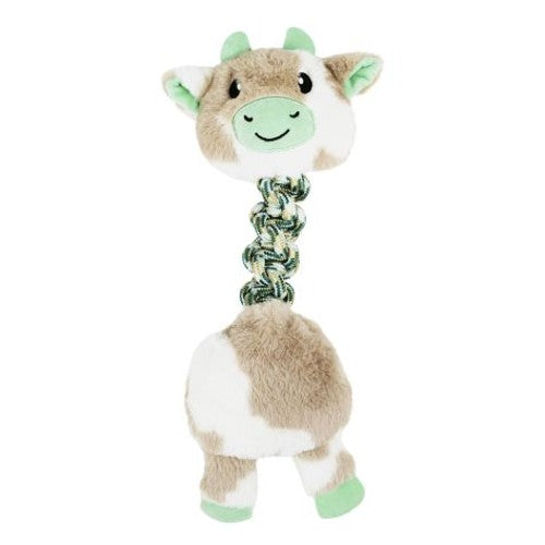 Bud'z Jouet en peluche avec corde - Vache de l'Himalaya