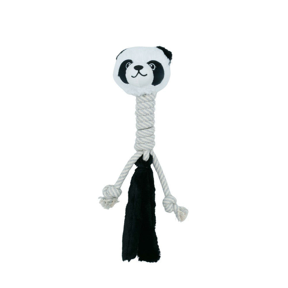 Bud'z Jouet en peluche avec corde pour chien - Panda à long cou 45 cm