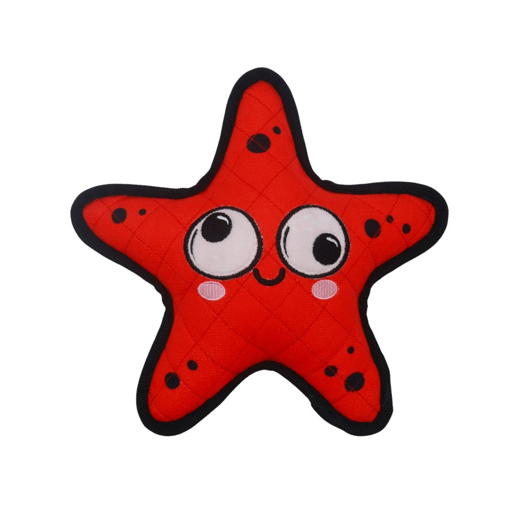 Bud'z Jouet en peluche pour chien - 4 tissus - Étoile étourdie 26 cm