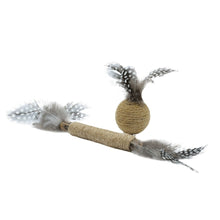 Charger l'image dans la galerie, Bud'z Jouet pour chat - Duo Matatabi - Bâtonnet &amp; la balle en jute avec plumes
