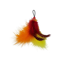 Charger l'image dans la galerie, Bud'z Jouet pour chat - Duo hélicoptère rayé et plumes - 15 cm
