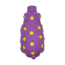 Charger l&#39;image dans la galerie, Bud&#39;z Jouet en latex avec &quot;Squeaker&quot; - Cochon - Violet à pois jaunes

