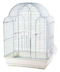 Cage Tulipa pour perruches / pinsons / serins, blanche