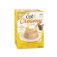 Charger l&#39;image dans la galerie, Mousse Catit Creamy Cups, Poulet avec ananas, 4 x 25g
