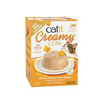 Charger l&#39;image dans la galerie, Mousse Catit Creamy Cups, Poulet avec mangue, 4 x 25 g

