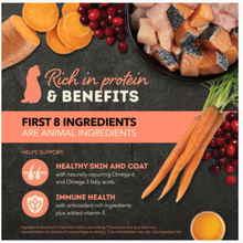 Charger l&#39;image dans la galerie, Conserve pour chat ACANA Morceaux dans le bouillon Recette au saumon et au poulet
