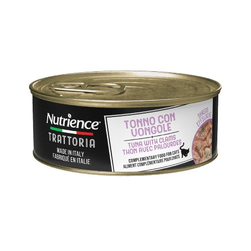 Conserve pour chat Nutrience Trattoria 70 gr - Effiloché aux thon avec palourdes