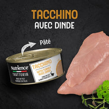 Charger l&#39;image dans la galerie, Conserve pour chat Nutrience Trattoria 85 gr - Pâté avec dinde

