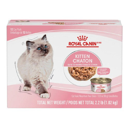Conserve pour chat Royal Canin -Multipack de 12- Fines tranches en sauce chaton