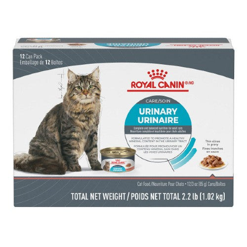 Conserve pour chat Royal Canin -Multipack de 12- Fines tranches en sauce soin urinaire