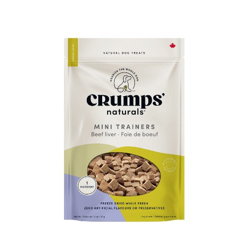 Crumps' Naturals, mini-bouchées d'entrainement pour chien, Foie de boeuf lyophilisé