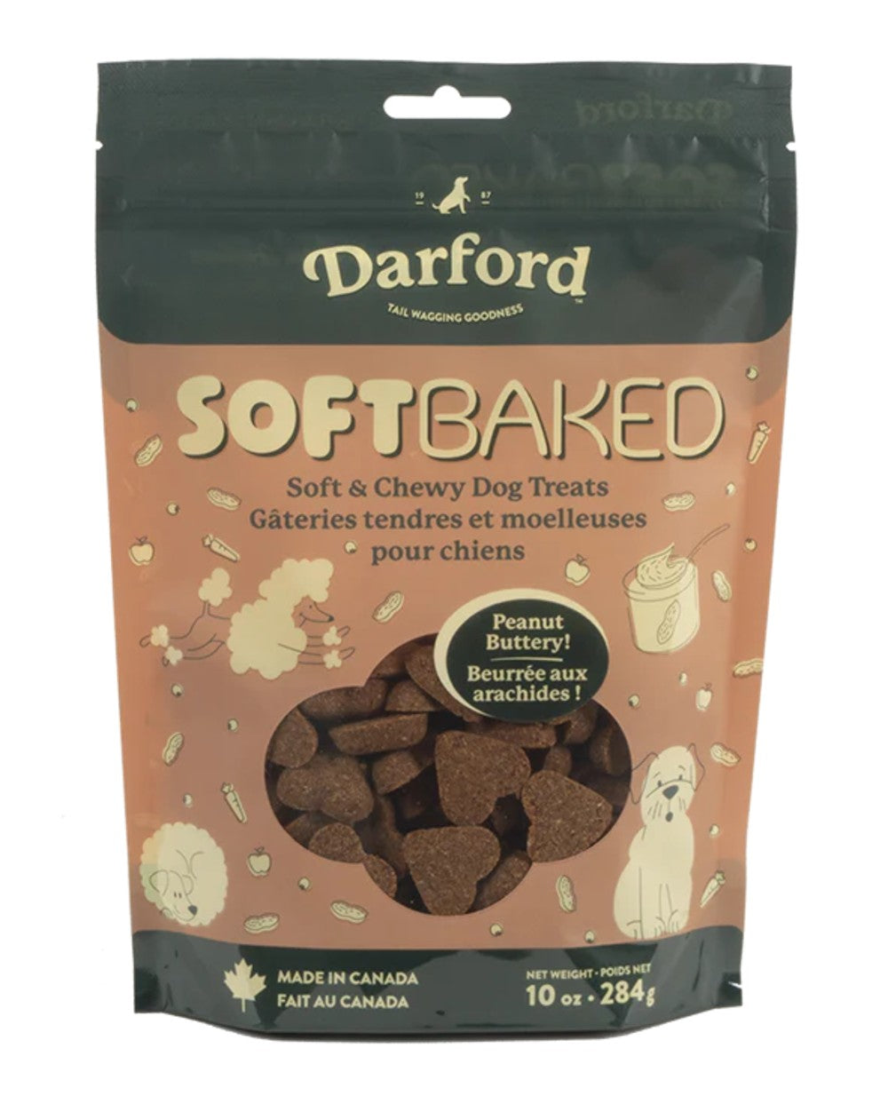 Darford Soft Bites Gâteries tendres et moelleuses pour chien - Beurre d'arachide