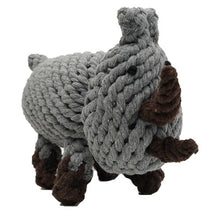 Charger l&#39;image dans la galerie, Define Planet Jouet pour chien en coton naturel &quot;Cottonpals&quot; - Marshal le rhino
