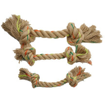 Charger l&#39;image dans la galerie, Define Planet Jouet pour chien - Corde de chanvre double noeud
