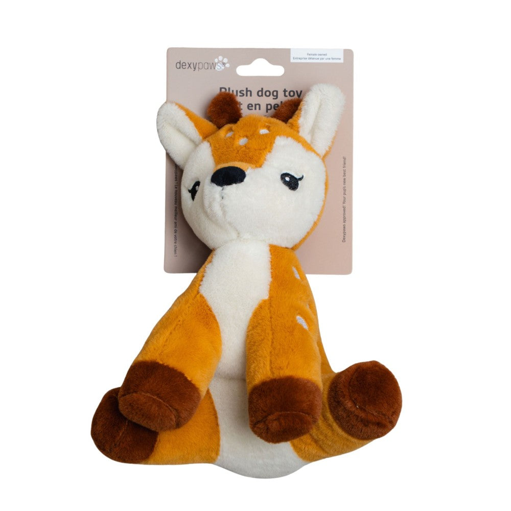 Dexypaws Jouet en peluche pour chien - Faon