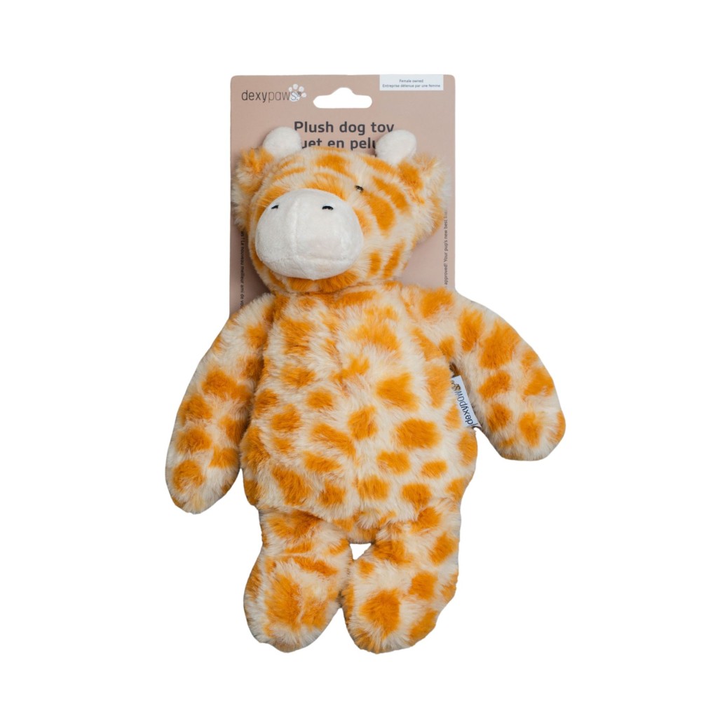 Dexypaws Jouet en peluche pour chien - Girafe