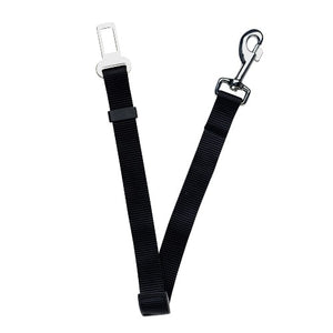 Courroie de sécurité Safe-T-Belt Dogit en nylon, noire, l. 25 mm x L. 55-87 cm (1 x 21,6-34,3 po)