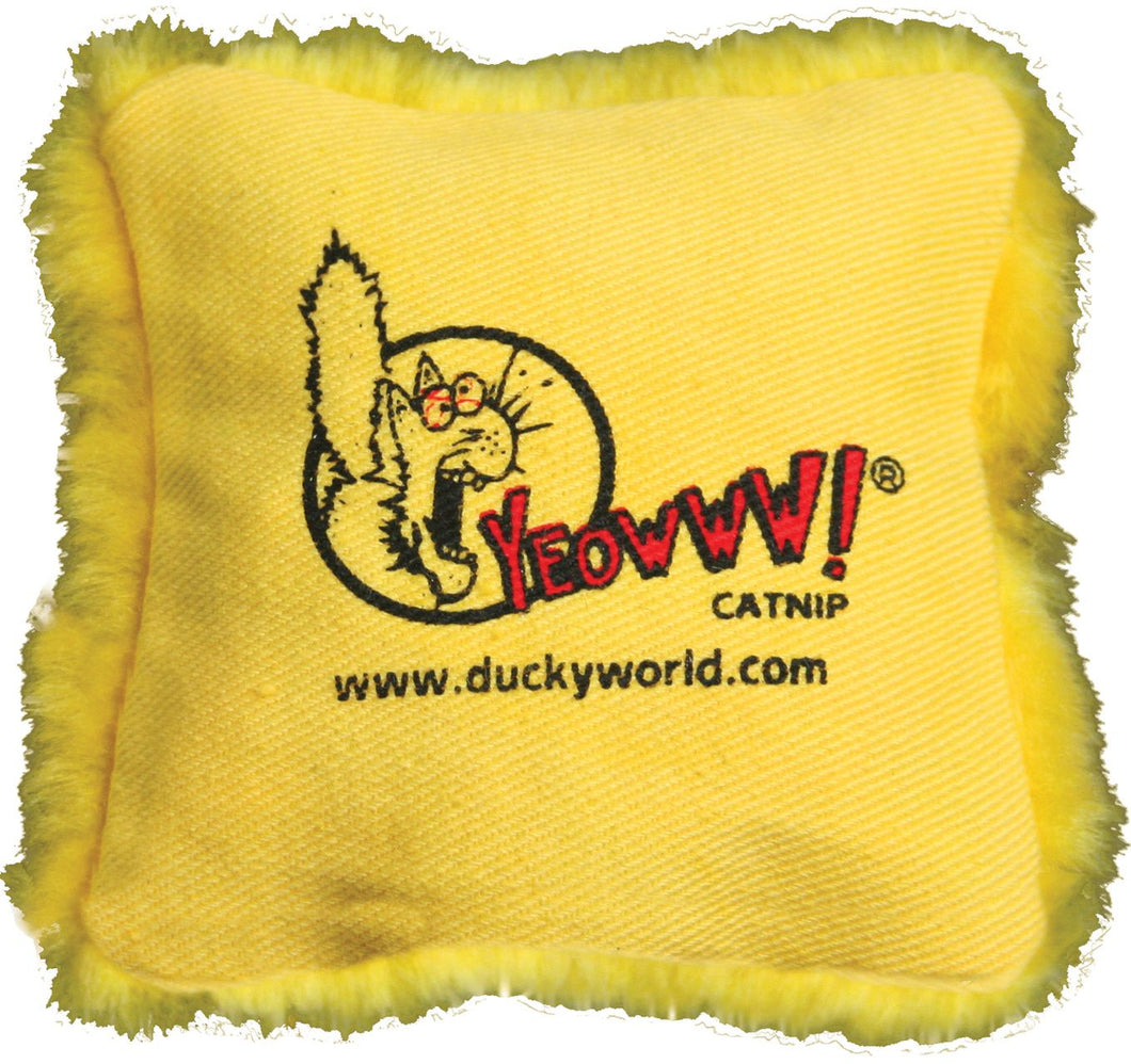 YEOWWW! ducky world - oreiller jaune