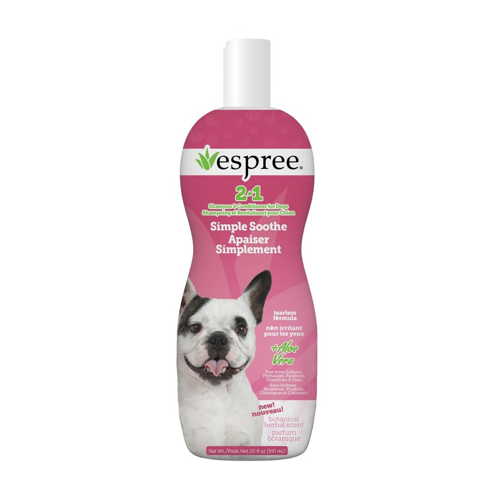 Espree Shampoing et revitalisant 2 en 1 pour chien - Apaisant - Parfum botanique 591 ml