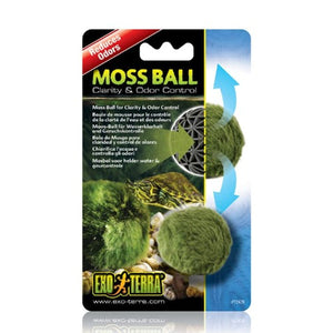 Boule de mousse Moss Ball Exo Terra pour le contrôle de la clarté de l'eau et des odeurs