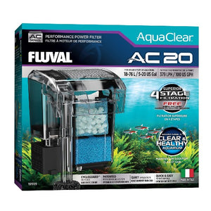 Fluval Filtre à moteur AC20 AquaClear, 18-76 L (5-20 gal)