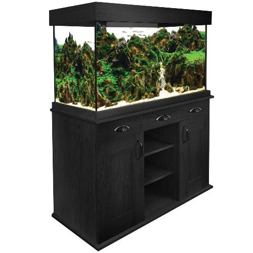 Ensemble Aquarium équipé Shaker Fluval de 252 L (66,5 gal US) et meuble en chêne noir