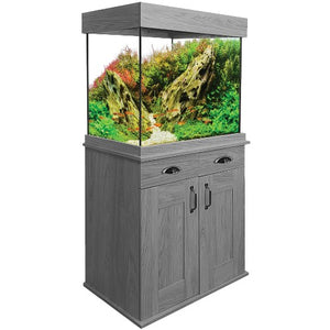 Ensemble Aquarium équipé Shaker Fluval de 168 L (44 gal US) et meuble en chêne gris