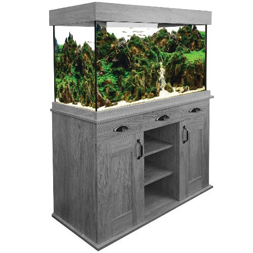 Ensemble Aquarium équipé Shaker Fluval de 252 L (66,5 gal US) et meuble en chêne gris