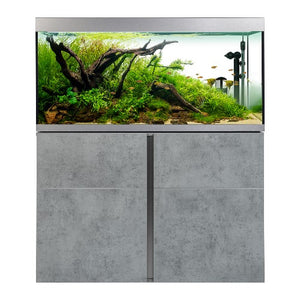 Ensemble Aquarium équipé Siena Fluval 332 L (88 gal US) et meuble gris béton
