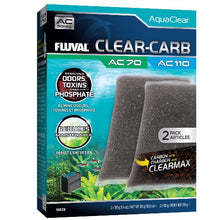 Charger l&#39;image dans la galerie, Fluval Masses filtrantes Clear-Carb pour filtre à moteur AC70/AC110 AquaClear, 310 g, Paquet de 2
