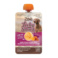 Gâterie à lécher Licky Snack Zoë - Patate douce et canard - Sachet de 85 gr (3 oz)