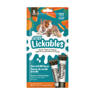 Gâteries Lickables Living World pour petits animaux - Saveur de carotte / aneth - 5 tubes (10 gr)