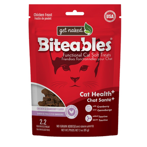 Get Naked "biteables" Chat En Santé Plus, Gâteries Tendres, Sans Grains Poulet canneberge