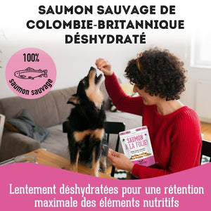 Granville Island - Gâteries de saumon sauvage déshydraté pour chien et chat 85 gr