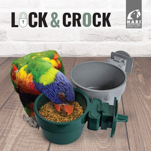 HARI Lock & Crock Bol de nourrissage ultrarésistant et antidéversement - 591 ml (20 oz)