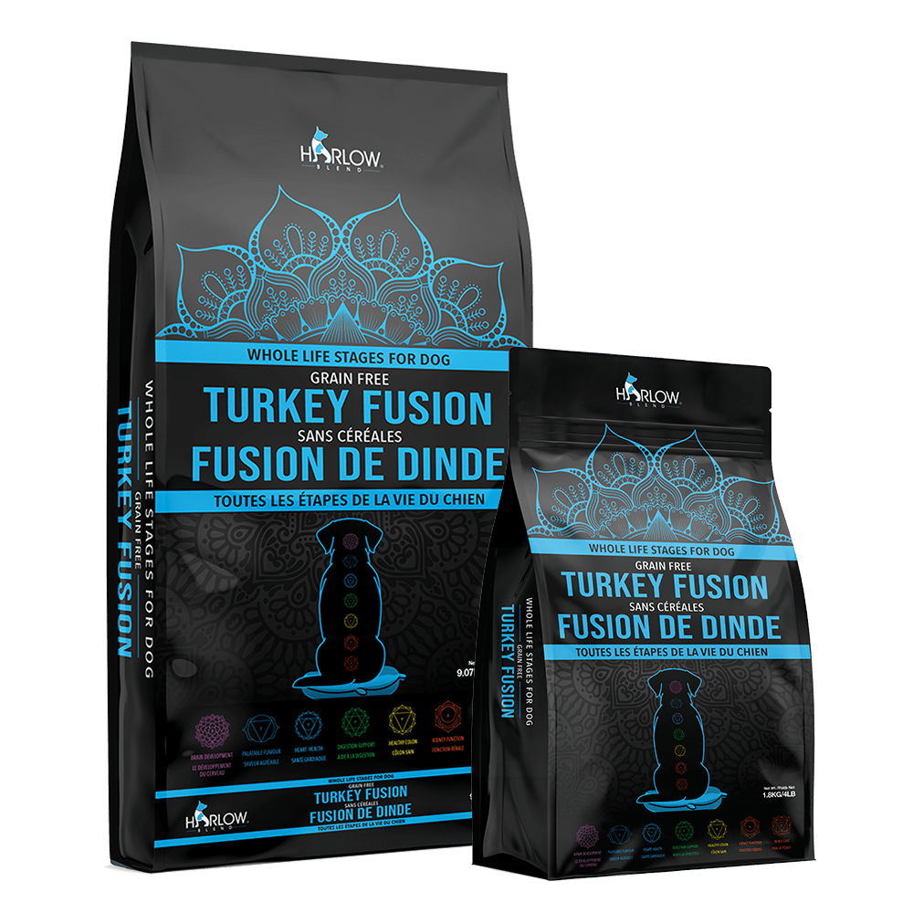 HARLOW BLEND 4 lbs - FUSION DINDE SANS CÉRÉALES PALEO LINE - FORMULE POUR CHIENS