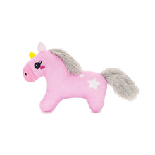 Charger l'image dans la galerie, Hugsmart "Meow Buddies" Jouet avec cachette à gâteries pour Chat - Duo licorne &amp; arc-en-ciel
