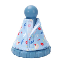 Charger l'image dans la galerie, Hugsmart "Yappy Birthday" Jouet en caoutchouc &amp; tissu craquant pour chien - Chapeau - Bleu
