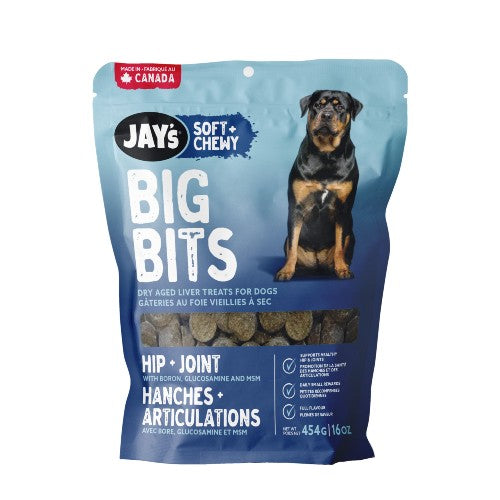 Jay's Big Bits Gâteries pour hanches et articulations, Saveur de foie