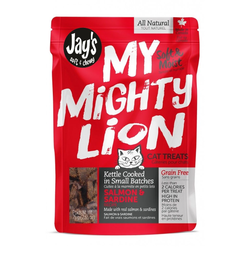 Jay's My Mighty Lion, Gâteries Pour Chat, Saumon 75gr