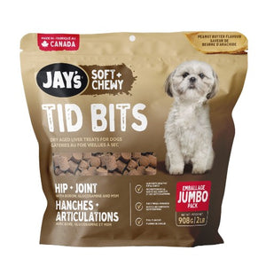 Jay's Tid Bits Gâteries pour hanches et articulations, Beurre d'arachides